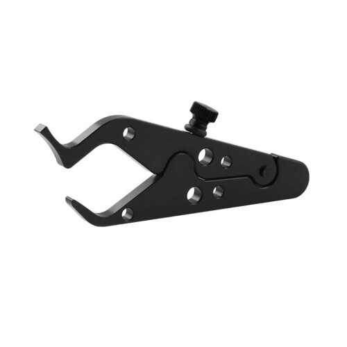 Black Aluminum Motorcycle Handle Assist Set 5.1x2x0.4 in 2