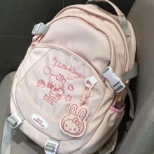 Hello Kitty cute student backpack with star pendant