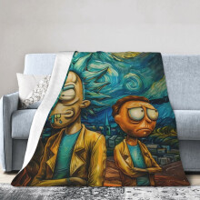 Rick and Morty fleece blanket 60 x 50 inches