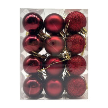 Christmas Balls Pink 3cm 24pcs