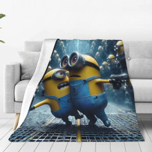 Minions fleece blanket soft cozy throw 50x60 inches
