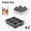Ice Tray Combo Food-Grade 3 Pack Large Sphere and Cube 2
