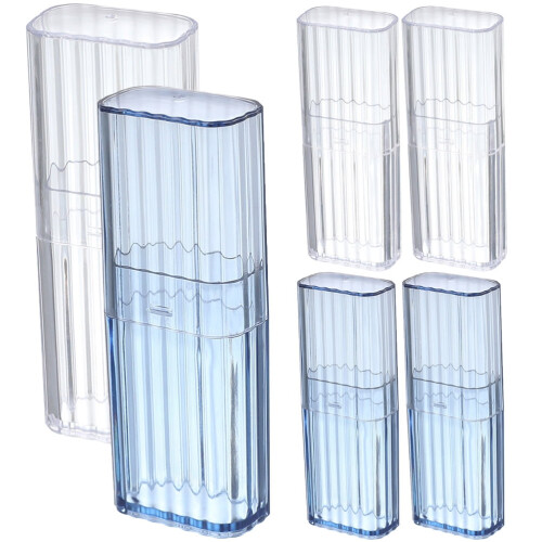Travel floss toothpick box plastic 6 pcs