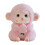 Peach Monkey Plush Doll Pendant 8.7 Inches Pink 2