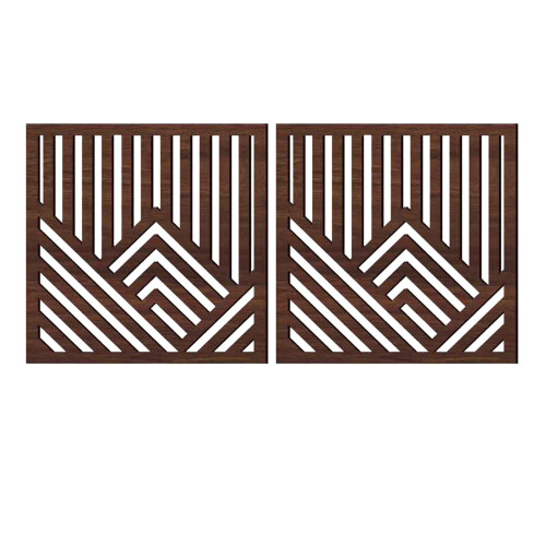 Rustic Wood Wall Art Modern Abstract Decor 1 Piece