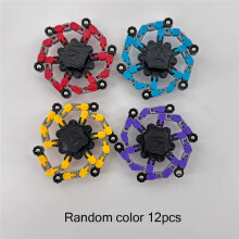 (12pcs) Kleurrijk transformerend robotspeelgoed |Vingerspinners, fidgetspeelgoed voor tieners en ideaal voor verjaardagen,