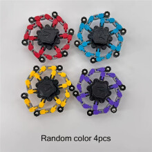 (4pcs) Kleurrijk transformerend robotspeelgoed |Vingerspinners, fidgetspeelgoed voor tieners en ideaal voor verjaardagen,