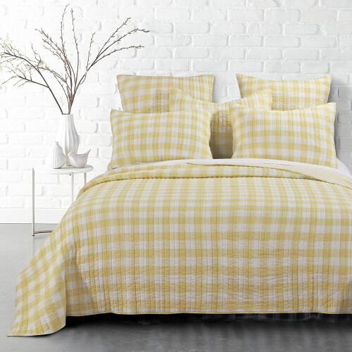 Σετ παπλωμάτων Levtex Elijah Yellow Twin Cotton Reverse