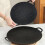 Iron Griddle Pan Non-Stick with Handles and Detachable Legs 7