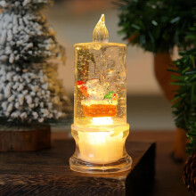 LED Water-Filled Candle Ornament Holiday Decoration 50ml