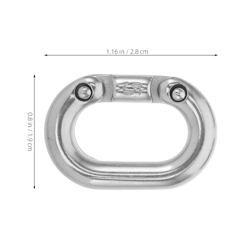 Stainless Steel Locking Carabiner Clips 5 Pcs 1