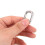 Stainless Steel Locking Carabiner Clips 5 Pcs 5