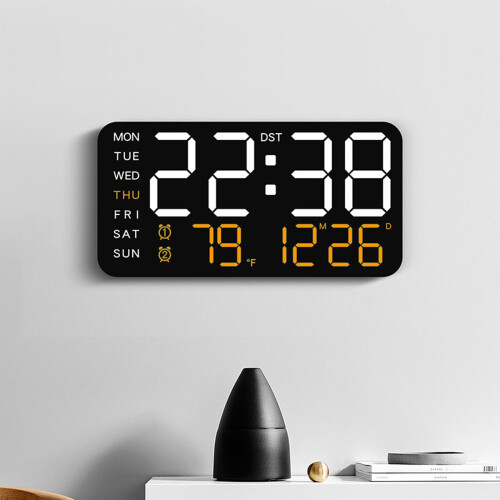 Réveil numérique avec affichage LED de la date et de la température 2