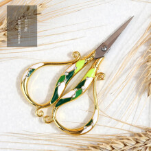 SOFEIYA vintage embroidery scissors green