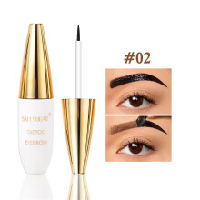 (02#) 4-kleuren wenkbrauwgel - waterdichte en zweetbestendige sneldrogende formule, natuurlijke, langdurige tint voor
