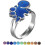 Mood Dinosaur Ring Set Color-Changing Temperature-Sensitive 5