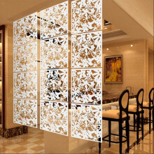 TUMALL room divider screen panels white 4 pcs