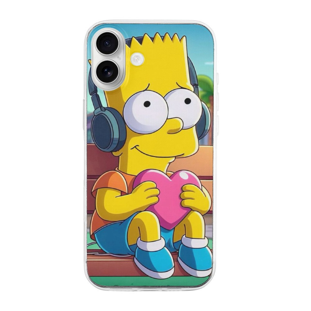 Simpson Tpu Iphone 16 Plus Case Â Slim Shockproof 393040726949