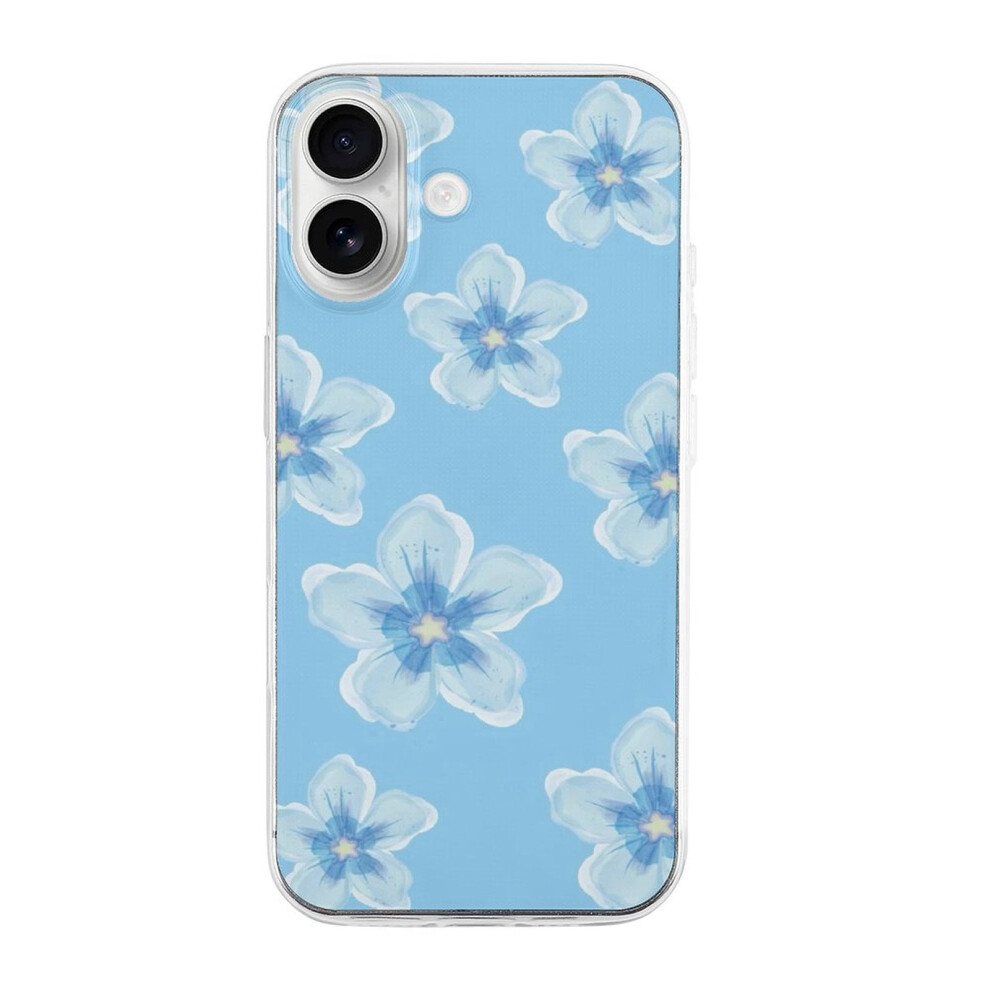 Floral Tpu Iphone 16 Case Slim Shockproof Transparent 393040727069
