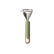 Stainless Steel Vegetable Peeler with Textured Handle 1