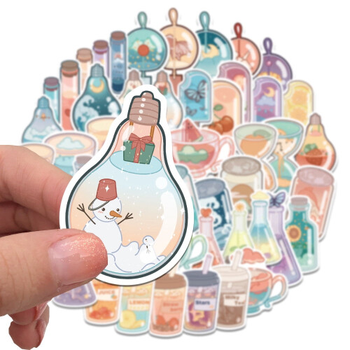 Custom Drink Cup Stickers Waterproof 50-Piece 2