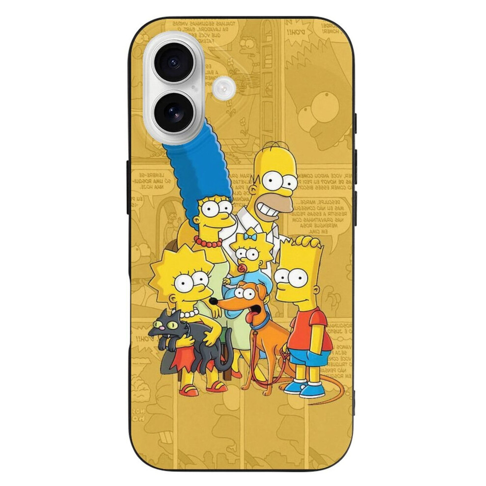 Simpson Tpu Iphone 16 Case Â Ultra Slim Black 393040727489