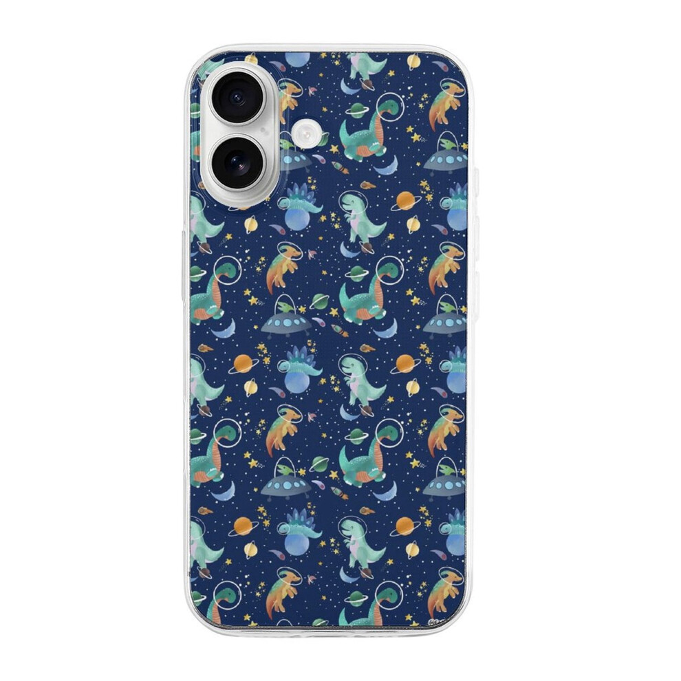 Dinosaur Tpu Iphone 16 Case Â Slim, Transparent, 393040727540