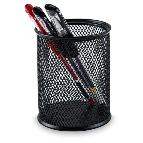 Desktop Metal Mesh Pencil Holder, 3 Pack