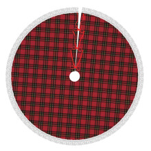 Christmas tree skirt plaid 36 inch