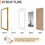 Gold Picture Frame Set 5 pcs 8.5x11 with 6x8 Mat 3