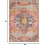 Bohemian floral medallion round rug 3 ft 2