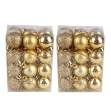 Honeeladyy Christmas Ball Ornaments Gold 48 pcs 1.18 inch