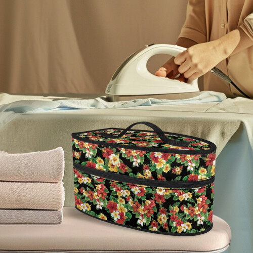 Staubdichter Organizer aus Eisen mit Hibiskusmuster, 1 Stück 1
