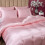 Satin Duvet Cover Set Blush Pink 3-Pc Twin/Twin XL 4