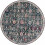 Moroccan Trellis Round Rug Washable Non-Slip 4ft 6