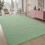 Light Green Memory-Foam Area Rug 4x6 ft 6