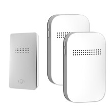 Outdoor Wireless Doorbell EU Plug Required Waterproof Self Powered Home Door Bell Chime Kit 38 Songs  Doorbell 1V2