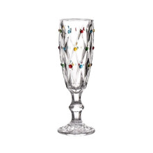 Verre à vin élégant à pois, style vintage, 170 ml