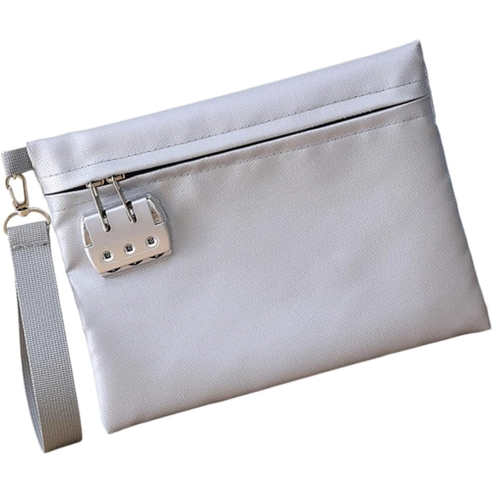 Fireproof Document Bag Gray Medium