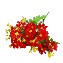 Seidenblumen-Gänseblümchen-Orchideen-Dekoration für den Außenbereich, 28 Köpfe