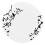 White and Black Plastic Dinner Plates 10" 50 pcs 1