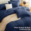Navy Blue Comforter Set 7-Piece All-Season 3