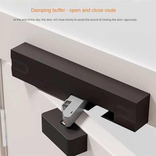 Door Closer Stopper Automatic Closer Lock Retractable Closing Type Automatic Door Closer Home Improvement White Left