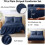 Navy Blue Comforter Set 7-Piece All-Season 4