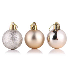 Fnyoxu Weihnachtskugeln aus Kunststoff, 2,4 Zoll, 24 Stück