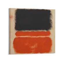Mark Rothko vörös vászonkép 12x12 hüvelyk