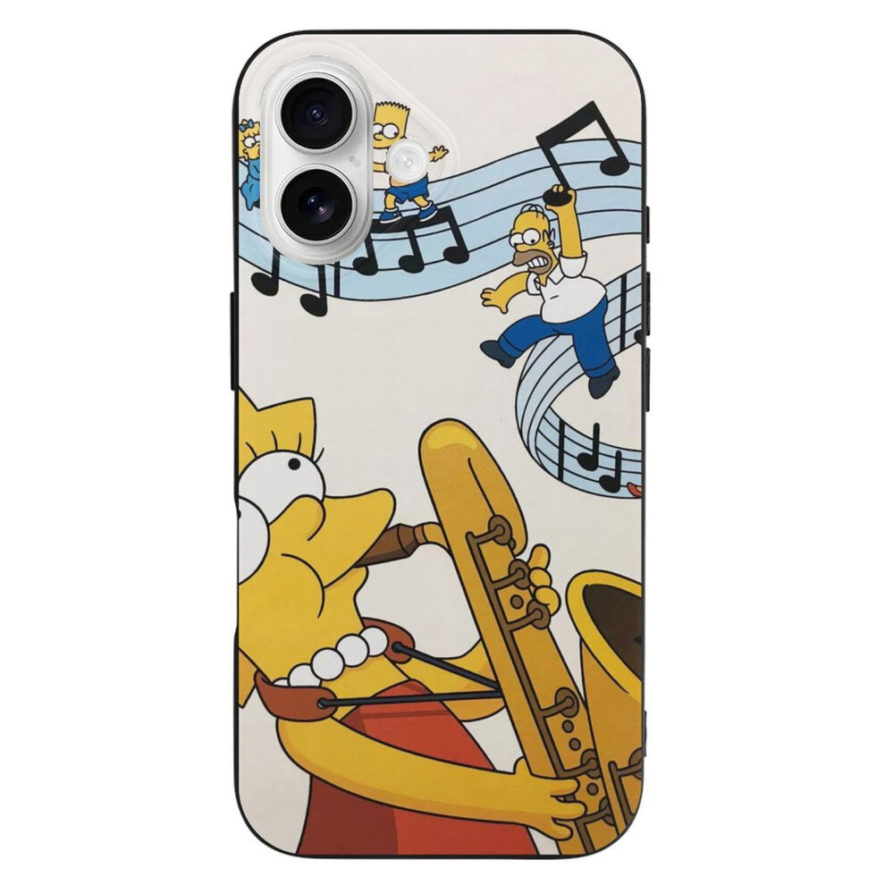 Simpson Tpu Iphone 16 Case Â Ultra Slim Black 393040726291