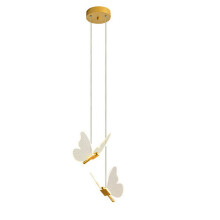 Butterfly LED Pendant Light Nordic Golden 1pc