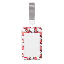 Vertikálne puzdro na odznak Hello Kitty s šnúrkou na krk, 2,5 x 4 palce
