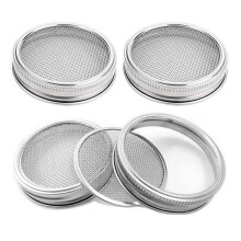 Tapa de acero inoxidable para frascos de germinación (paquete de 4)